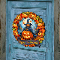 Happy Halloween Wreath Door Art