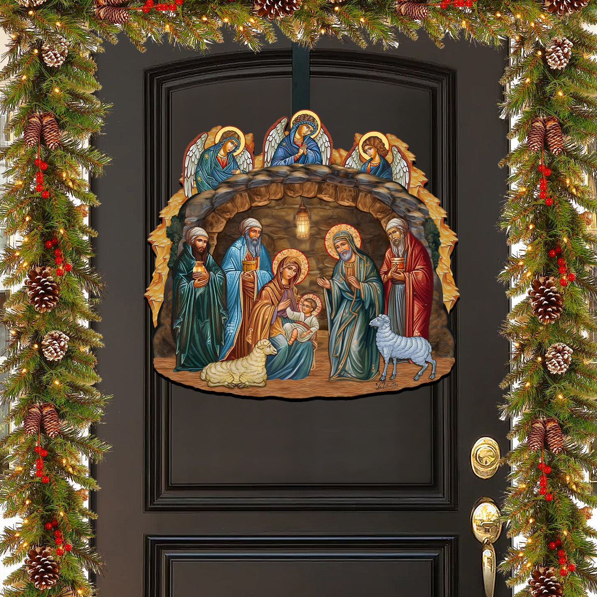 Orthodox Nativity Scene Door Hanger