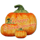 Happy Thanksgiving Pumpkins Halloween Door Decor by G. DeBrekht - Thanksgiving Halloween Decor - 8158414-2GH