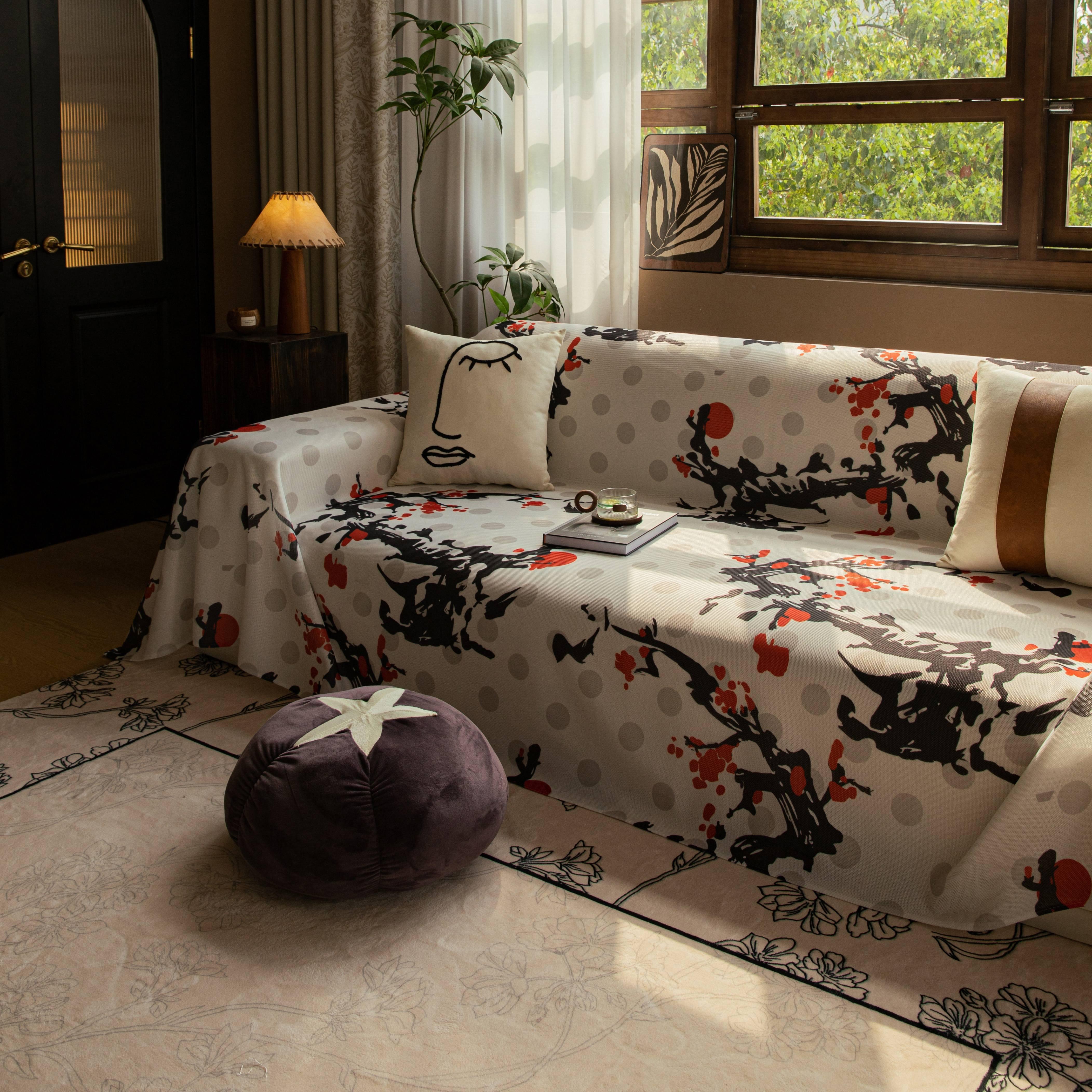 Ice Silk Extra Large Sofa Cover| Fully Protection & Cool Experience