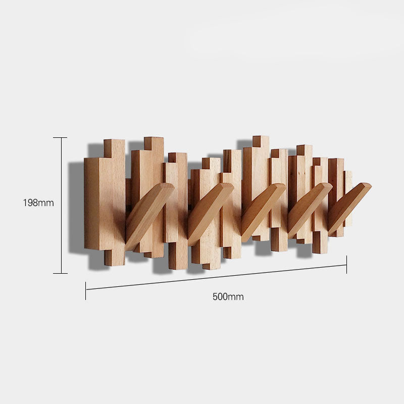 Hanging Wall Rack with Folding Pegs