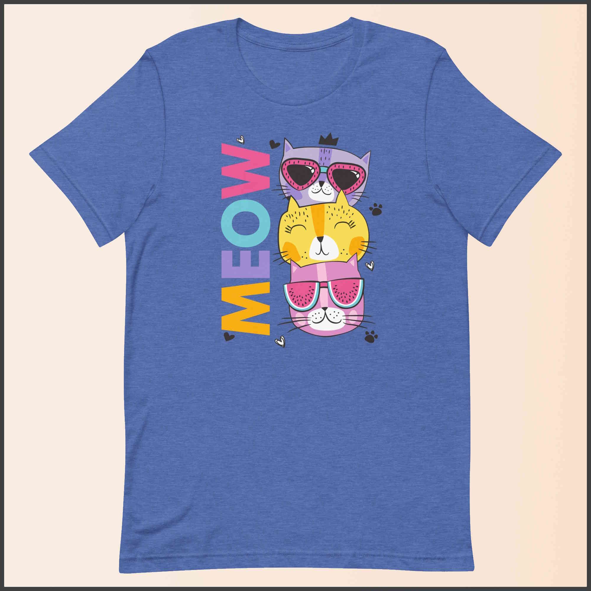 Meow Cool Cats Unisex T-shirt