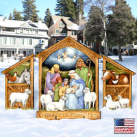 O Come Let Us Adore Him Nativity Scene Lawn Art