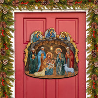 Orthodox Nativity Scene Door Hanger