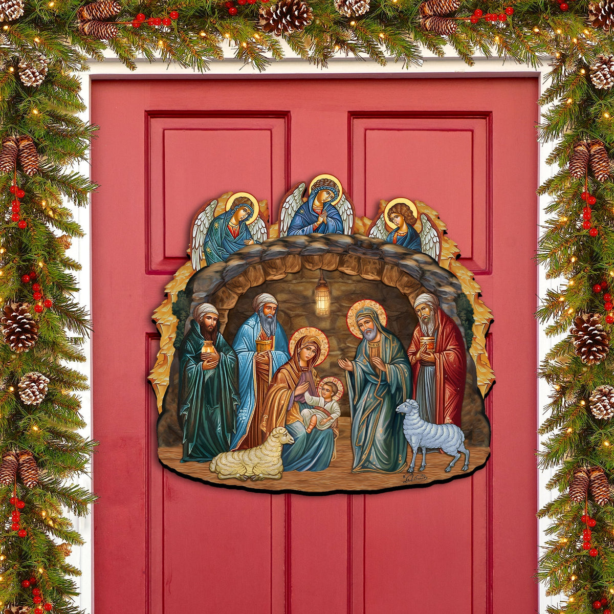 Orthodox Nativity Scene Door Hanger