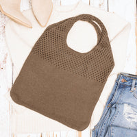 Soft Knit Hobo Shoulder Bag