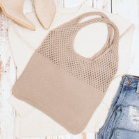 Soft Knit Hobo Shoulder Bag