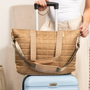 Mila Quilted Traveler Tote with Mini Clutch
