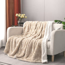 Champagne Ivory Soft Plush Sherpa Blanket