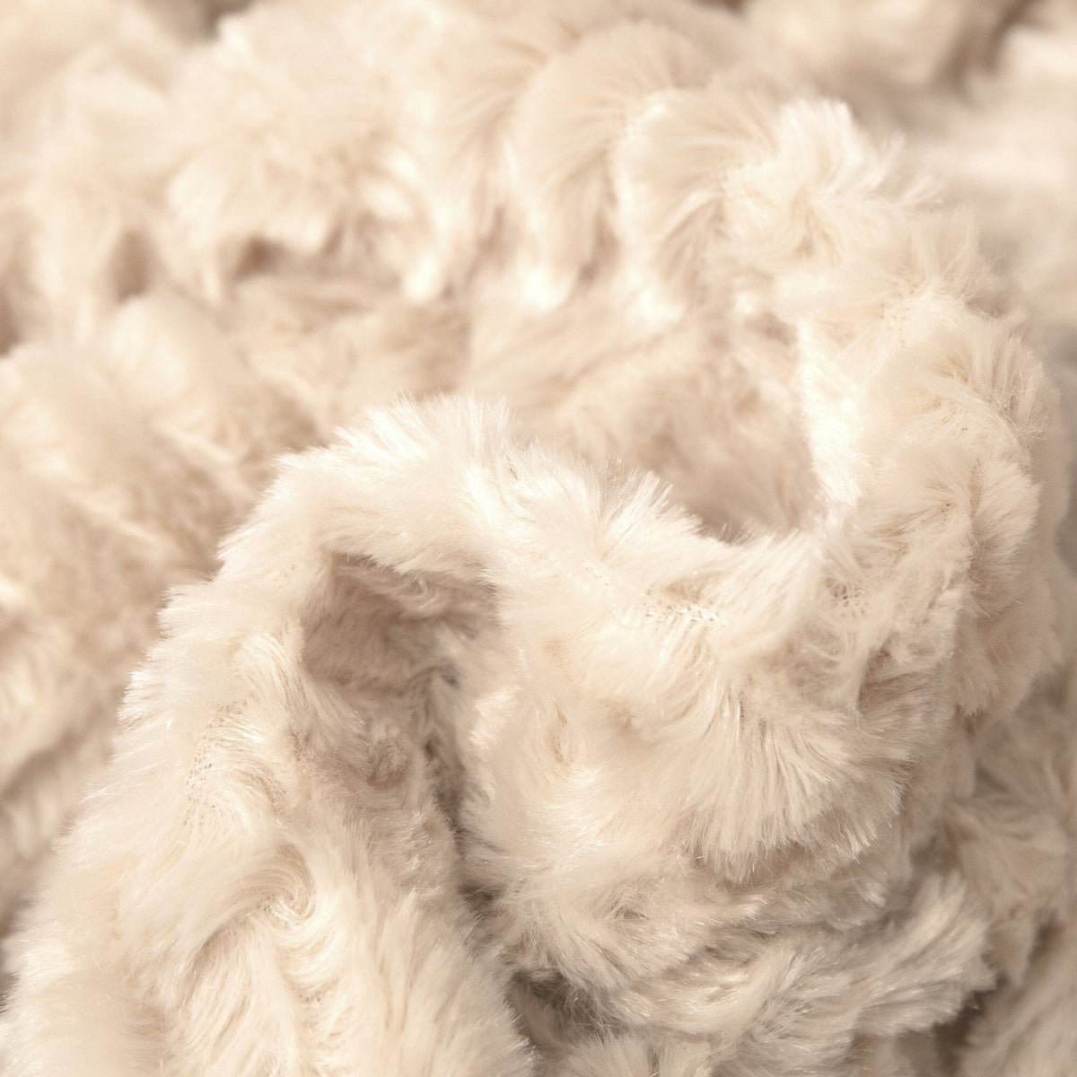 Champagne Ivory Soft Plush Sherpa Blanket