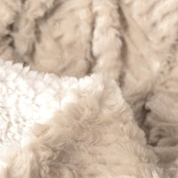 Champagne Ivory Soft Plush Sherpa Blanket