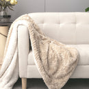 Champagne Ivory Soft Plush Sherpa Blanket