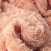 Creamy Peach Sherpa Fleece Blanket