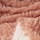 Creamy Peach Sherpa Fleece Blanket