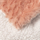 Creamy Peach Sherpa Fleece Blanket
