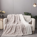 Lavender Grey Soft Plush Sherpa Blanket