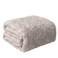 Lavender Grey Soft Plush Sherpa Blanket