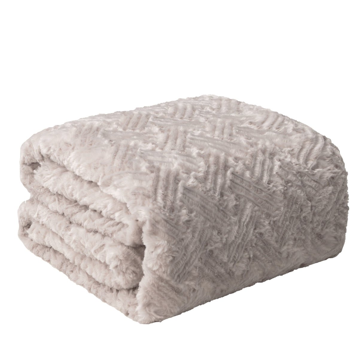 Lavender Grey Soft Plush Sherpa Blanket