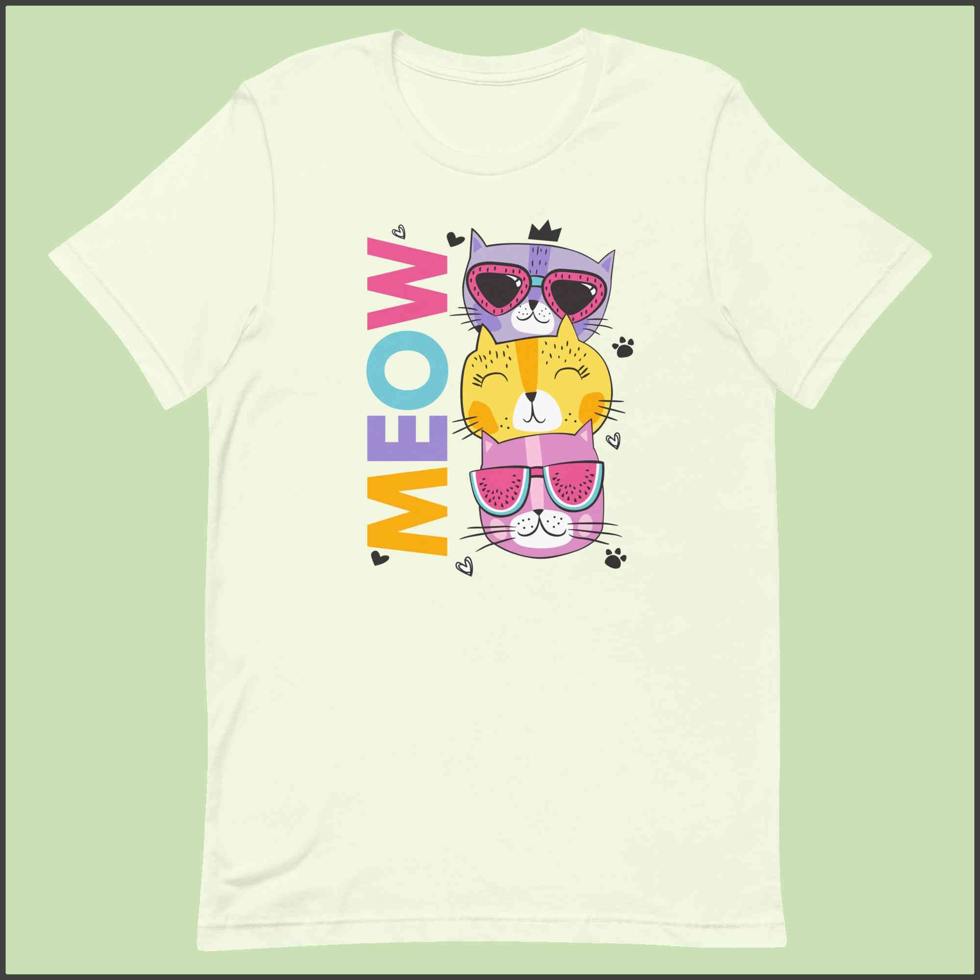 Meow Cool Cats Unisex T-shirt