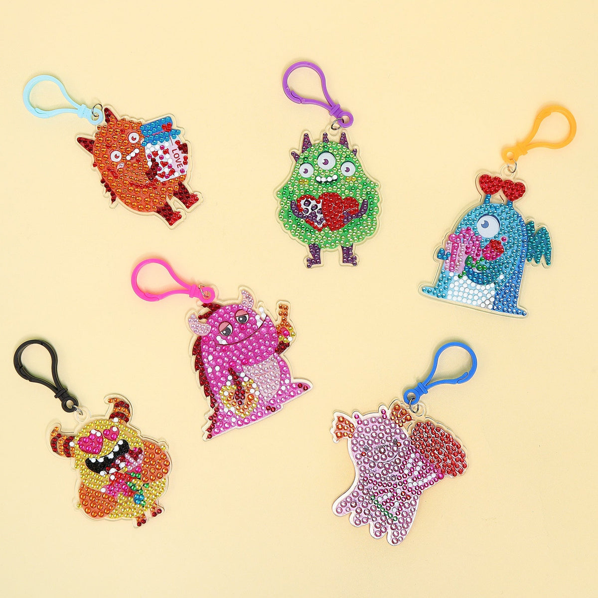 Monsters Diamond Art Craft Kit (Set of 15)