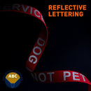 Reflective Nylon Dog Leash: ESA, Service Dog, Adopt Me, Do Not Pet, Therapy Dog