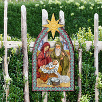 Illustrated Nativity Door Hanger