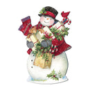 Farmhouse Snowman Door Hanger