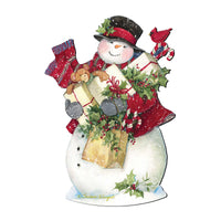 Farmhouse Snowman Door Hanger