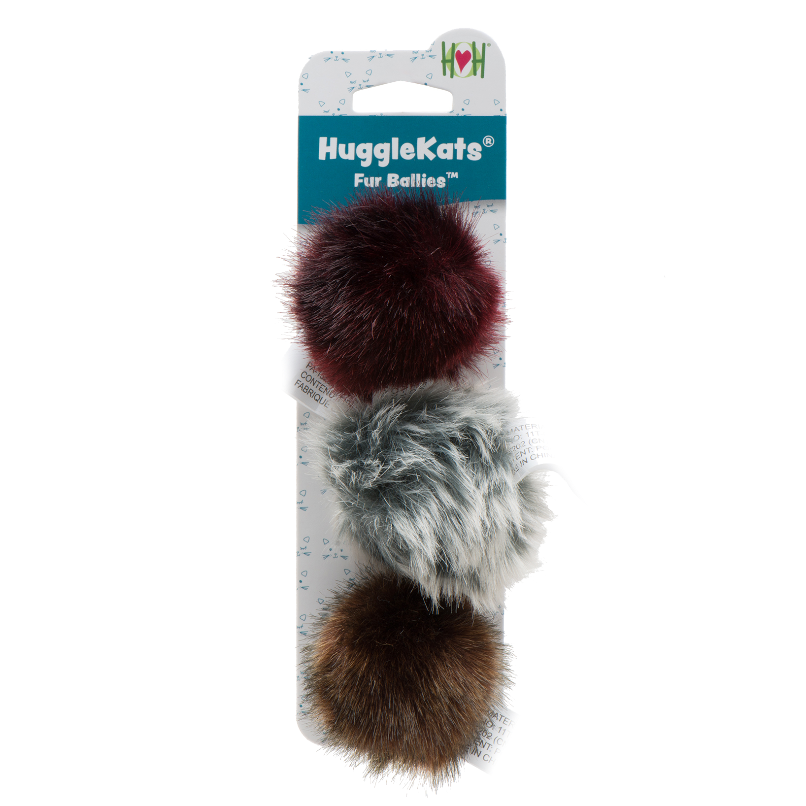 Fur Ballies Catnip Toys, 3 Pack - HuggleKats®