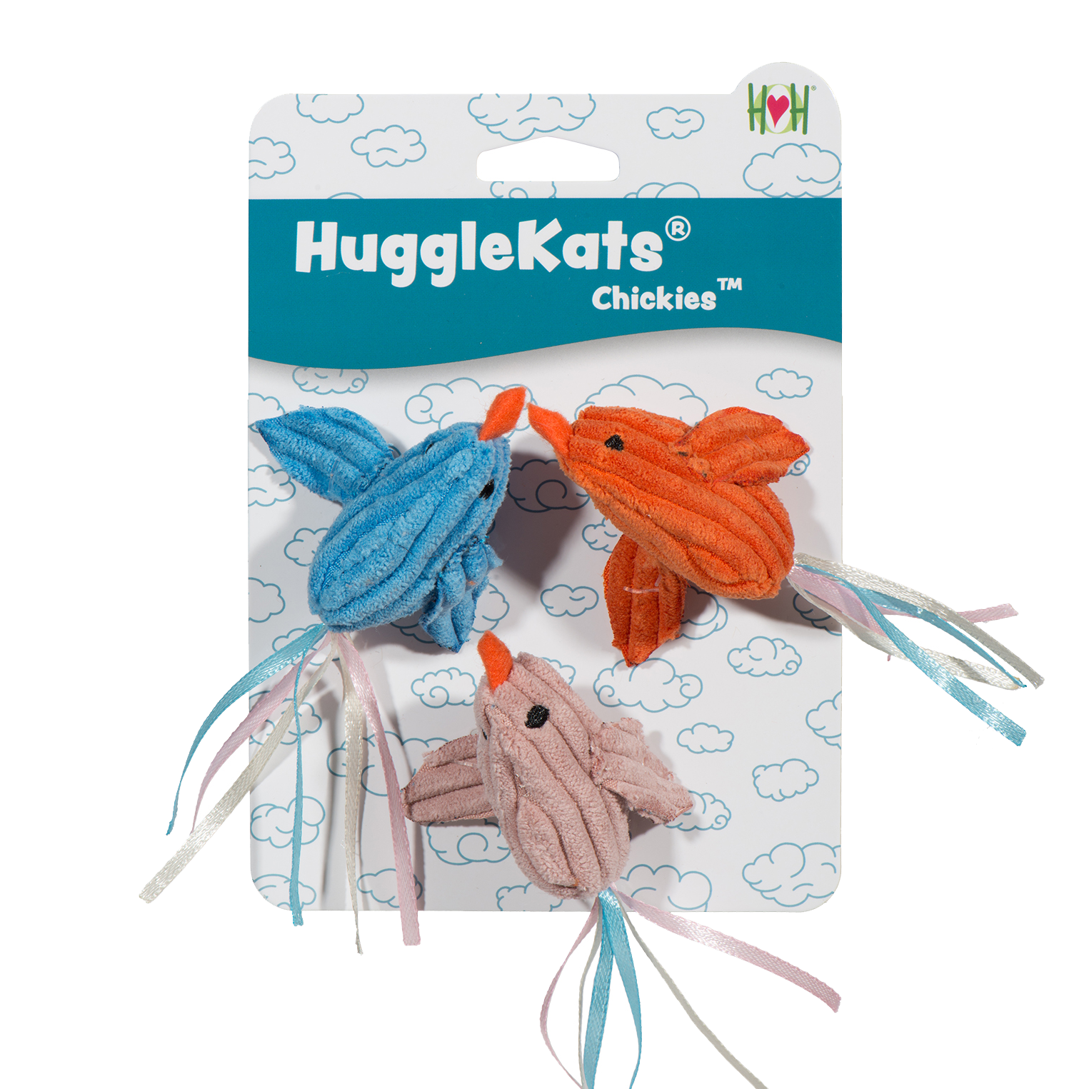 Chickies Catnip Toys, 3 Pack - HuggleKats®