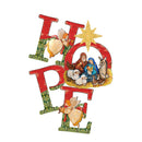 HOPE Nativity & Angels Christmas Door Hanger/Wall Art