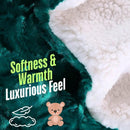 Emerald Mermaid Plush Sherpa Blanket