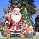 Santa & Reindeer Outdoor Decor