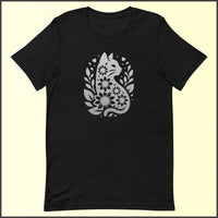 Floral Cat Graphic Unisex T-shirt