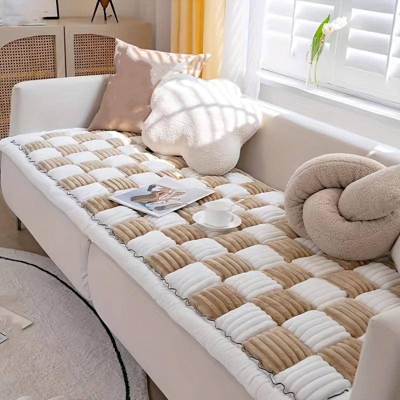 Light Coffee / 4Seat 27.55×82.67（27.56*82.68inch)