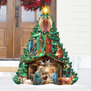 Nativity, Wise Men & Angel Christmas Tree Yard Decor