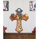 Christian Cross w/Nativity Door Hanger