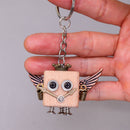 Wood Robots DIY Building Kit (2) - Backpack Keychains