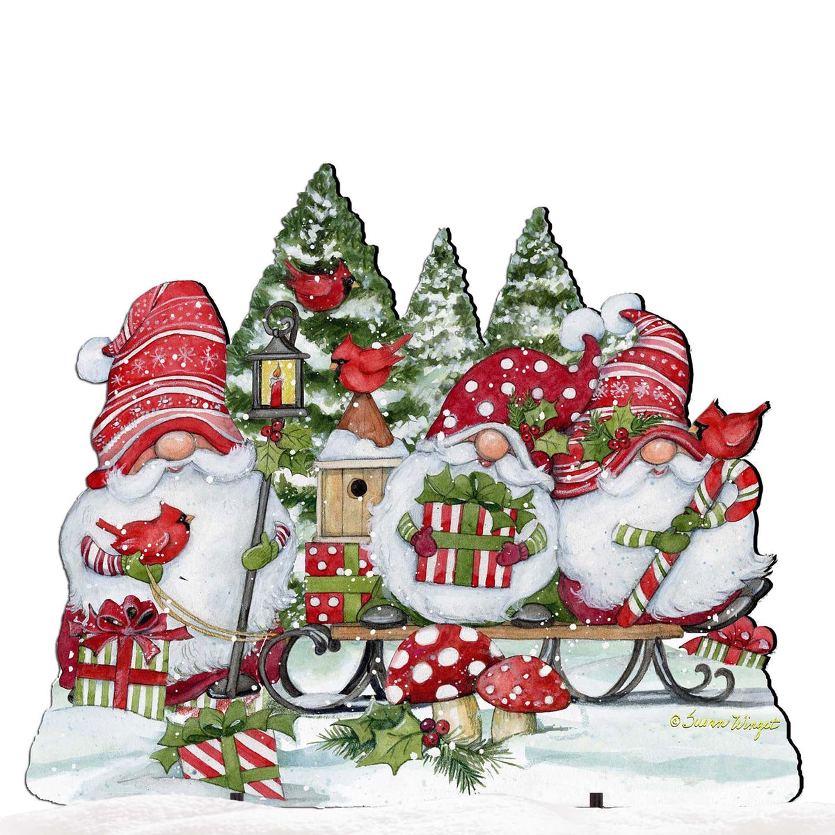Christmas Gnomes Outdoor Art