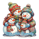 Snowman Family Holiday Door Decor