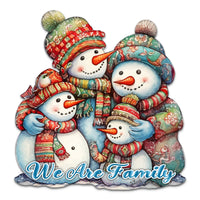 Snowman Family Holiday Door Decor