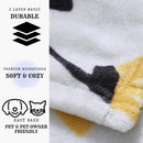 Yellow Fleur Soft Plush Fleece Blanket