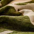 Premium Chenille Fabric Dark Green Couch Cover - All-Season Protector