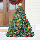 Christmas Tree & Winter Birds Freestanding Decoration