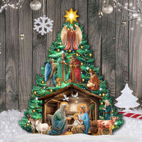 Nativity, Wise Men & Angel Christmas Tree Yard Decor