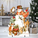 Storybook Snowman & Wildlife Friends Outdoor Decor