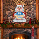 Traditional Merry Christmas Santa Claus Door Hanger