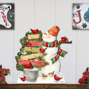 Joy, Love & Peace Snowman Door Decor