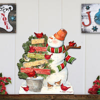 Joy, Love & Peace Snowman Door Decor