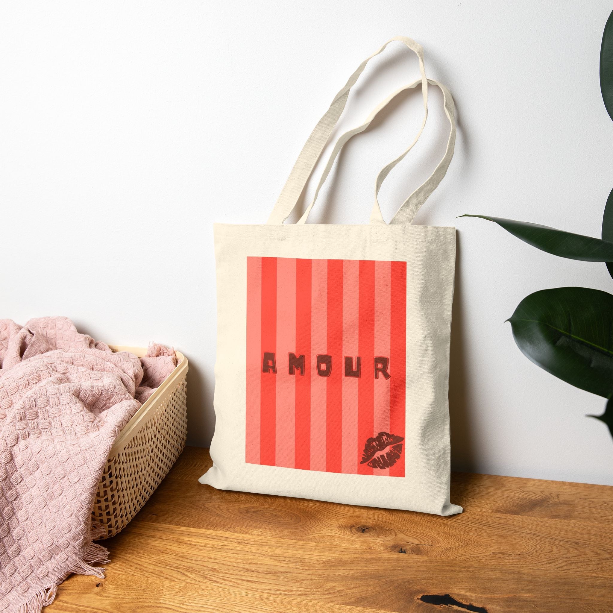 AMOUR Canvas Tote Bag